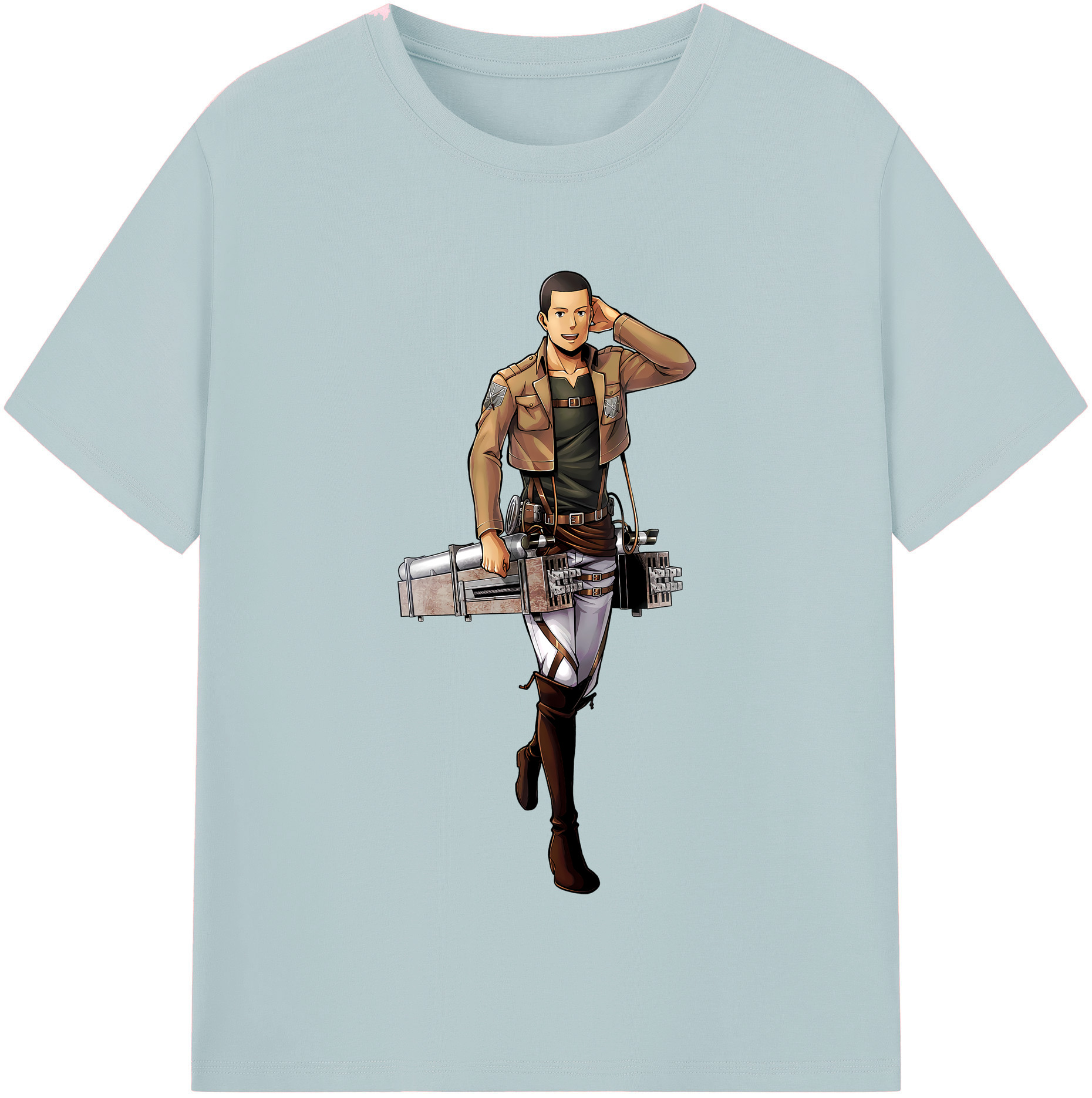 （画像用） 進撃の巨人 Attack on Titan 綿100％半袖Tシャツ（フロントプリント）